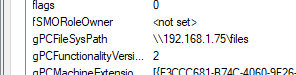 GPO gPCFileSysPath redirected to attacker SMB share