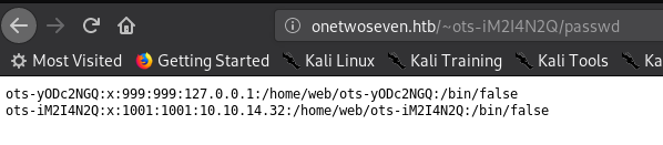 Browser displaying /etc/passwd contents via symlink