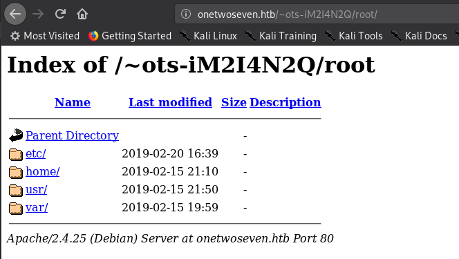 Apache directory index of root filesystem via symlink