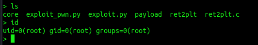 Pwntools interactive shell running as root