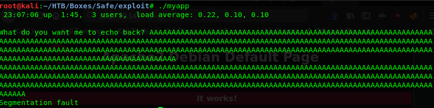 Terminal crashing with a segmentation fault after long input