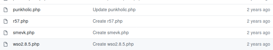 List of PHP webshell files in the repository